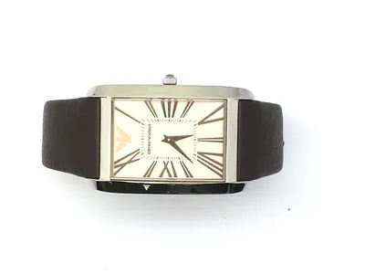 Emporio Armani Brown Leather Mens Watch AR2032/ No Box | eBay