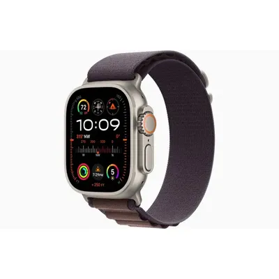 Часы Apple Watch Ultra GPS 49мм корпус из титана титановый + ремешок  Зеленый: купить по цене 89 990 рублей в интернет магазине МТС