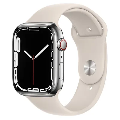 Купить Смарт-часы Apple Watch S8 45mm Silver Aluminum Case with White Sport  Band M/L по выгодной цене в Mobile Butik
