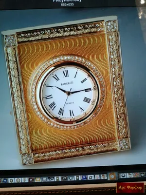 Часы из нефрита с красной эмалью Фаберже купить часовой шедевр за 1,42 млн  рублей