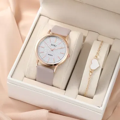 Часы наручные женские, Модные Простые повседневные аналоговые, с браслетом,  подарок (без коробки) | AliExpress