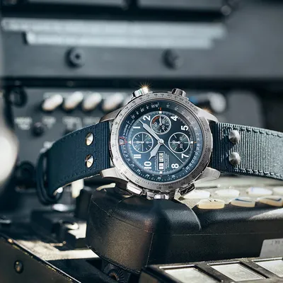 Часы Hamilton H77906940 KHAKI AVIATION X-Wind Auto Chrono - швейцарские часы  хронограф с автоподзаводом.