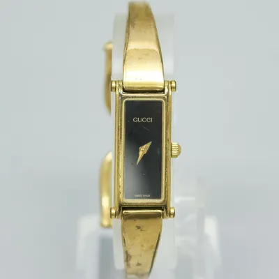 Купить Наручные часы GUCCI 1500 Кварцевые женские часы Vintage Rectangle  Gold Plated, цена 20 090 руб — (324790429005)