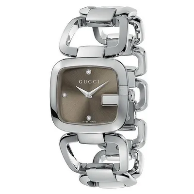 Часы наручные женские реплика GUCCI No.5412 (Розовое золото, белый  цифербла, цена в Алматы от компании StarShop - 365 дней распродаж