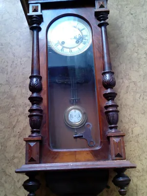 Старинные настенные часы Gustav Becker - YouTube