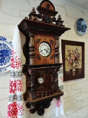 Купить большие старинные настенные часы Gustav Becker 1912 года в Украине и  Киеве - лучшая цена