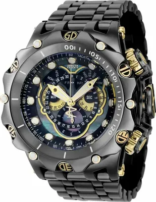 Мужские часы Invicta Pro Diver Chronograph с черным циферблатом, кварцевые  44704 100M – лучшие товары в онлайн-магазине Джум Гик