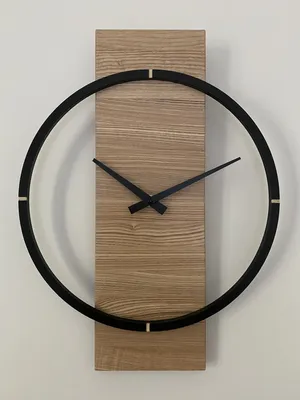 Часы настенные 40см воздушные из дерева polinium. 18591871 купить в  интернет-магазине Wildberries