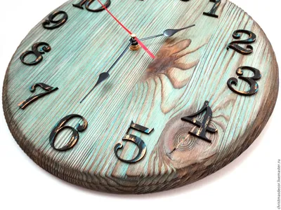 Резные деревянные часы календарь Майя