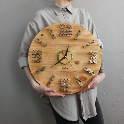 Часы настенные из дерева \"Птички на ветке\", часы с птичками, часы деревянные  ручной работы (ID#1588392655), цена: 710 ₴, купить на Prom.ua
