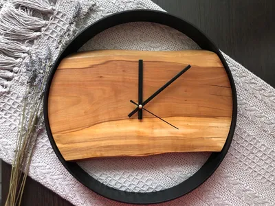 Часы настенные. Часы из спила. Часы деревянные №981003 - купить в Украине  на Crafta.ua