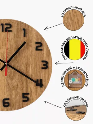 Деревянные настенные часы ручной работы в стиле лофт / Часы из обожженного  дерева - купить по низкой цене в интернет-магазине OZON (859380033)