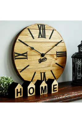 Часы настенные деревянные Старый Город (мультирамка на 6 фото) — Декор —  Рок-магазин атрибутики Castle Rock