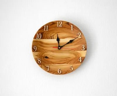 Часы деревянные \"Бабочки\" (ID#127722191), цена: 48 руб., купить на Deal.by