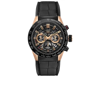 Часы Carrera TAG Heuer Carrera CBG2A50.FC6450, 45 мм, сталь, хронограф |  Mercury