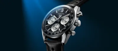 TAG Heuer Grand Carrera Calibre 36 RS. Двойной сложности застежка.  Циферблат - Черный.