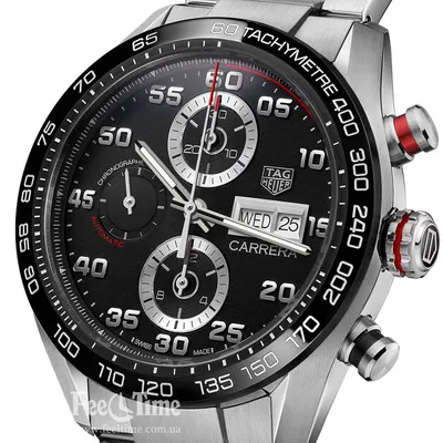 Часы Carrera Caliber 5 TAG Heuer Carrera WBN2010.BA0640, 41 мм, сталь,  указатель даты | Mercury