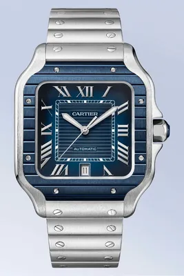 ᐈ Часы мужские 【Cartier Santos De Cartier Blue PVD WSSA0048】 Купить в  Киеве, цены | Watches Master