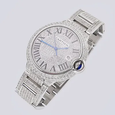 Наручные часы Cartier с бриллиантами купить в Москве ✓ Антикварный салон  «Сказка»