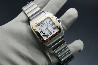 Часы Cartier Santos de Cartier Santos 100 Large W200728G 【Выгодная цена】 -  купить у DJONWATCH