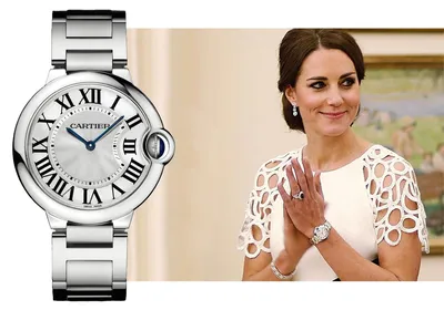 Кейт Миддлтон в часах Ballon Bleu de Cartier | Женские часы, Картье часы,  Наручные часы