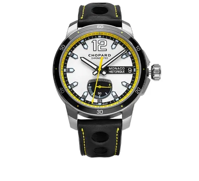 Часы Grand Prix de Monaco Historique Power Control Chopard Classic Racing  168569-3001, 44,5 мм, сталь и титан, указатель запаса хода | Mercury