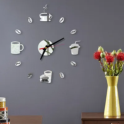 Часы настенные с фотопечатью \"Белый мрамор\" бесшумные на кухню, для  гостиной или спальни купить по цене 2090 ₽ в интернет-магазине KazanExpress