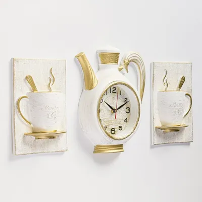 Оригинальные деревянные настенные часы на кухню CL-0675 №1095845 - купить в  Украине на Crafta.ua