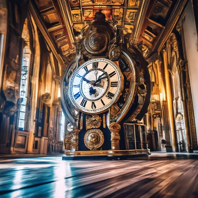 🌀🍁 огромные напольные часы в …» — создано в Шедевруме