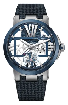 Мужские бесцветные часы skeleton tourbillon ULYSSE NARDIN купить в  интернет-магазине ЦУМ, арт. 1713-139/43