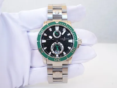 Купить Ulysse Nardin Maxi Marine Diver Limited Edition Green Bezel: Б/У часы  по цене 8900$ — Handwatch