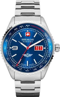 Оригинальные часы наручные мужские Swiss Military Hanowa Falcon  SMWGA2100402. Наручные кварцевые часы для мужчин производства Швейцарии -  купить с доставкой по выгодным ценам в интернет-магазине OZON (1302390988)