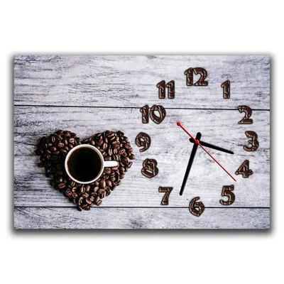 Настенные часы для кухни Кофейное время, 30х45 см - Купить настенные часы  недорого. Собственное производство, гарантия