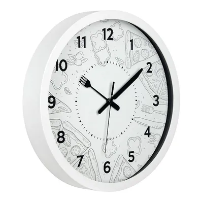 Часы настенные для кухни d30см 77761755 белый купить с доставкой в  МЕГАСТРОЙ Россия