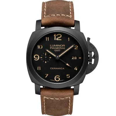 Часы Officine Panerai Luminor 3 Days GMT Automatic Ceramica PAM00441 300335  – купить в Москве по выгодной цене: фото, характеристики