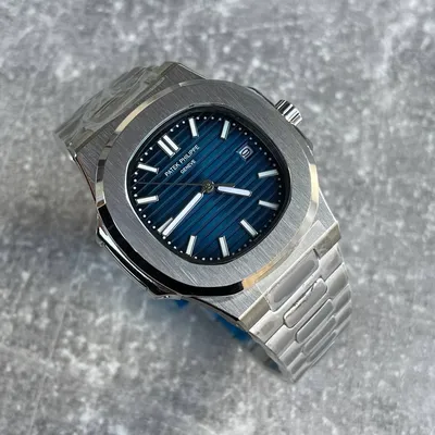 Мужские часы Patek Philippe Nautilus Blue AAA механические наручные на  стальном браслете с автоподзаводом (ID#1983847241), цена: 7260 ₴, купить на  Prom.ua