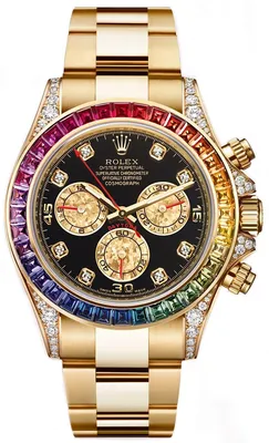 Часы Rolex Daytona 116528 Custom Rainbow Diamonds Yellow Gold 116528  (26672) купить в Москве, выгодная цена - ломбард на Кутузовском