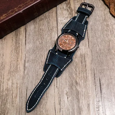 Часы с широким ремешком и ремешком из натуральной кожи в винтажном стиле  ретро большие кварцевые наручные часы браслет браслеты армейские военные  часы Relogios | AliExpress