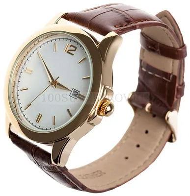 Классические мужские наручные часы «Восток-7» с ремешком из натуральной  кожи, золотистые «Сделано в России» (a191759) — купить часы по оптовым  ценам | Магазин 100 Сувениров