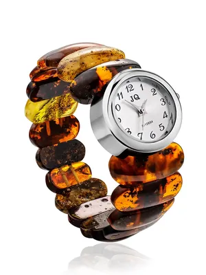 Mercedes Accessories Женские наручные часы с прямоугольным циферблатом и  коричневым кожаным ремешком