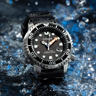 Оригинальные часы Citizen-Drive, мужские часы серии Eco-Drive с черной  пластиной для спорта и дайвинга, светящиеся мужские часы с силиконовым  ремешком BN0150 | AliExpress