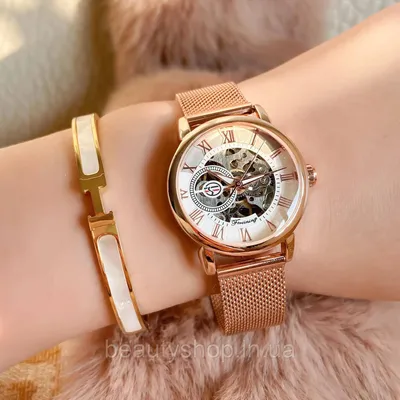 Часы наручные Forsining женские механические, модные роскошные прозрачные  часы-скелетоны (ID#1532288064), цена: 1000 ₴, купить на Prom.ua