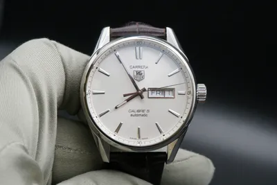 Часы TAG Heuer Carrera Calibre 5 Day-Date 41mm WAR201B.FC629 【Выгодная  цена】 - купить у DJONWATCH