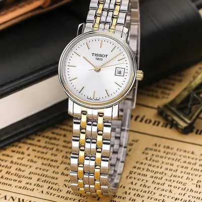 Часы Tissot T930.007.41.031.00 T-GOLD T-MY LADY AUTOMATIC 18K GOLD BEZEL.  Швейцарские золотые наручные женские часы.