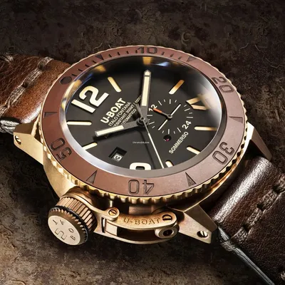 Мужские часы U-Boat Dive watch Sommerso Bronzo Ceramic BZ 8486/C купить  мужские часы 8486C в Запорожье, Днепре, Украине, цена, фото, магазин Акцент