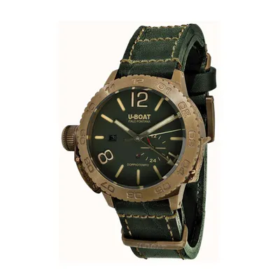 Мужские часы U-Boat Dual time Doppiotempo 46 Bronzo GR 9088 купить мужские  часы 9088 в Запорожье, Днепре, Украине, цена, фото, магазин Акцент