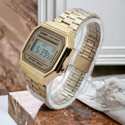 Casio Illuminator Electro Luminescence Chrono Digital Rose Gold Unisex  Watch | eBay