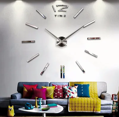 Купить Креативные минималистичные настенные часы, пластиковые бесшумные  настенные часы, современный дизайн, украшения для гостиной, часы для  спальни, Reloj De Pared | Joom
