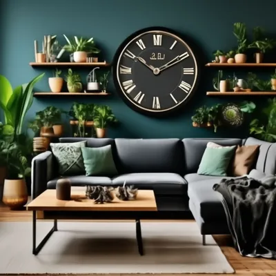 Часы и часы, настенные часы для гостиной, необычные настенные часы с  искусственным рисунком, настенные часы | AliExpress