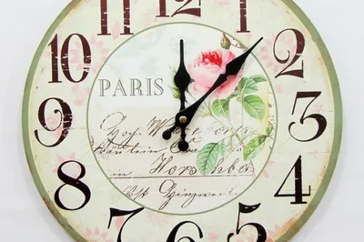 Часы настенные Fix Price 25 см - «Красивые часы в стиле Прованс. » | отзывы